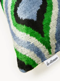 Funda de cojín de terciopelo con estampado abstracto Velvety