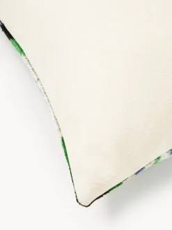 Funda de cojín de terciopelo con estampado abstracto Velvety