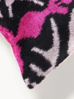 Funda de cojín de terciopelo con estampado abstracto Velvety
