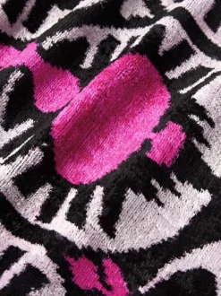 Funda de cojín de terciopelo con estampado abstracto Velvety