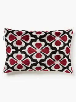 Funda de cojín de terciopelo con estampado floral Velvety