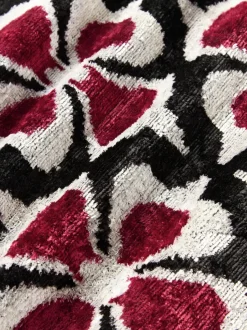 Funda de cojín de terciopelo con estampado floral Velvety