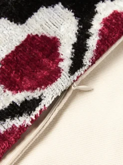 Funda de cojín de terciopelo con estampado floral Velvety