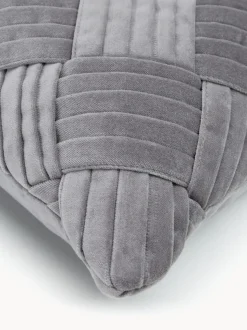 Funda de cojín de terciopelo texturizada Sina