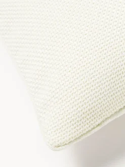 Funda de cojín en tejido bouclé con ribete Aya