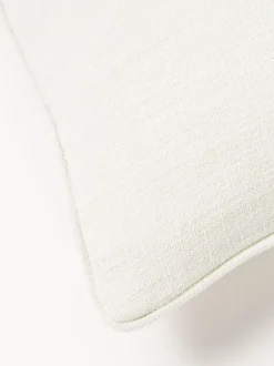 Funda de cojín en tejido bouclé con ribete Aya