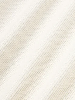 Funda de cojín en tejido bouclé con ribete Aya