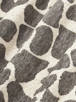 Funda de cojín en tejido bouclé y chenilla Nenda