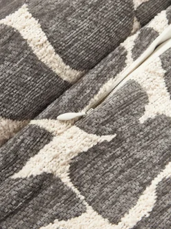 Funda de cojín en tejido bouclé y chenilla Nenda