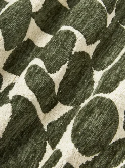 Funda de cojín en tejido bouclé y chenilla Nenda