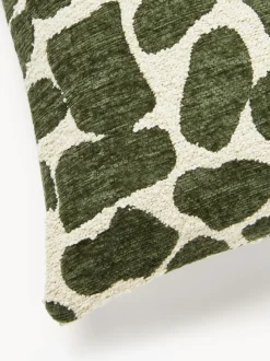 Funda de cojín en tejido bouclé y chenilla Nenda
