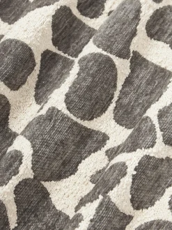 Funda de cojín en tejido bouclé y chenilla Nenda