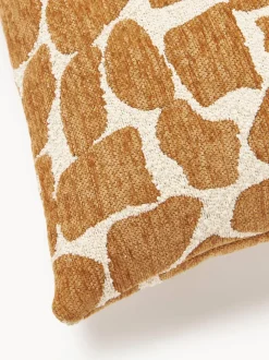 Funda de cojín en tejido bouclé y chenilla Nenda