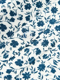 Funda nórdica de algodón lavado con fino estampado floral Nolana