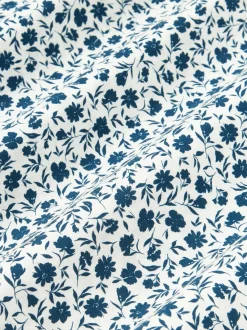 Funda nórdica de algodón lavado con fino estampado floral Nolana
