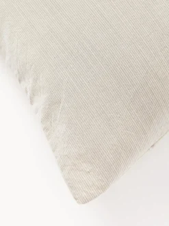 Funda nórdica de algodón lavado a rayas Caspian