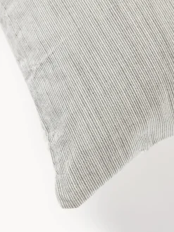Funda nórdica de algodón lavado a rayas Caspian