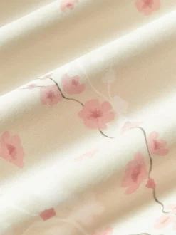 Funda nórdica de satén con estampado floral Sakura