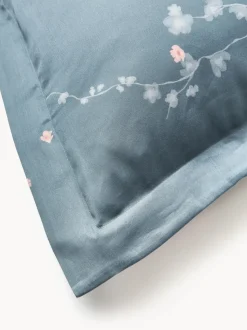 Funda nórdica de satén con estampado floral Sakura