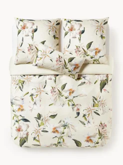 Funda nórdica de satén con estampado floral Flori