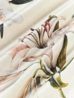 Funda nórdica de satén con estampado floral Flori