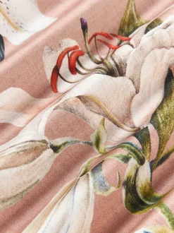 Funda nórdica de satén con estampado floral Flori
