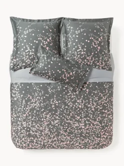 Funda nórdica de satén con estampado floral Sakura