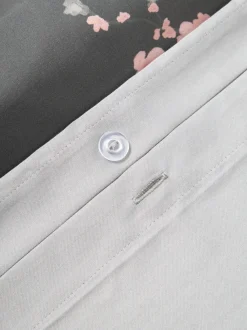 Funda nórdica de satén con estampado floral Sakura