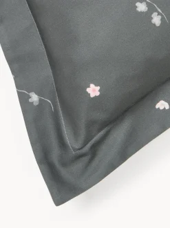 Funda nórdica de satén con estampado floral Sakura