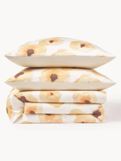Funda nórdica de satén de algodón con estampado floral Fiorella