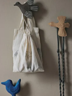 Gancho de pared de madera de álamo artesanal Billie Bird