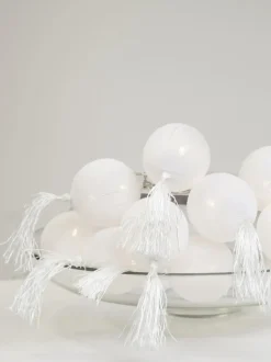 Guirnalda de luces LED Jolly Tassel, 185 cm, a pilas
