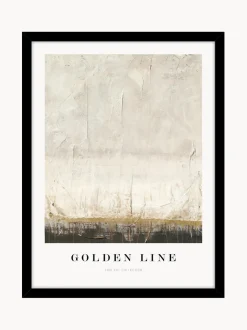Impresión digital enmarcada Golden Line