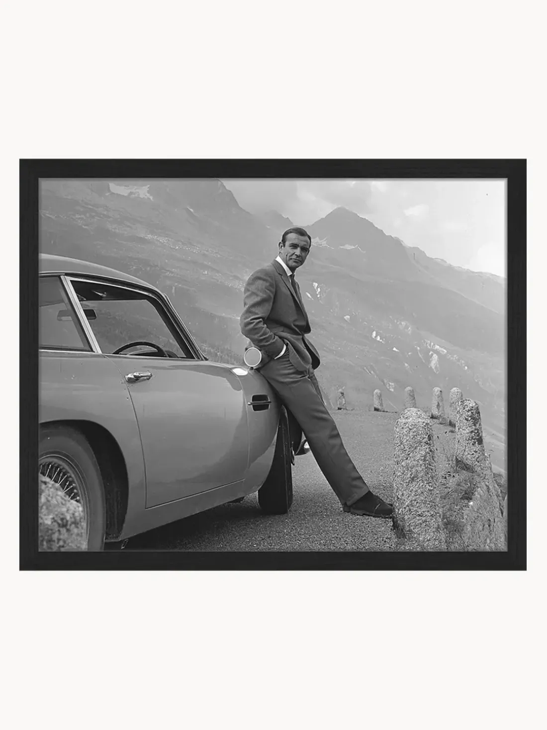 Impresión digital enmarcada Sean Connery (James Bond)
