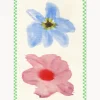Impresión digital Flower With Checks 01