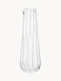 Jarra de água soplado Stripe, 800 ml