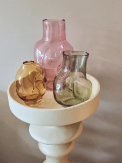 Jarrón artesanal de vidrio Gleam, 32 cm