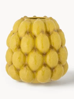 Jarrón artesanal Limone, Al 22 cm