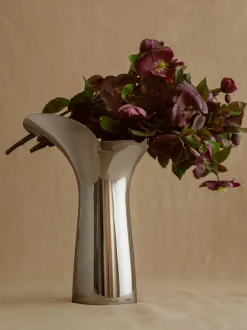 Jarrón de acero inoxidable Bloom Botanica, 33 cm