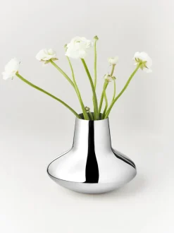 Jarrón de acero inoxidable Henning Koppel, 22 cm