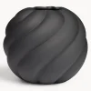 Jarrón de cerámica pintado a mano Twist Ball, 20 cm