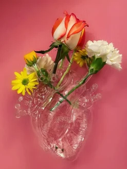 Jarrón de cristal Love in Bloom, 24 cm