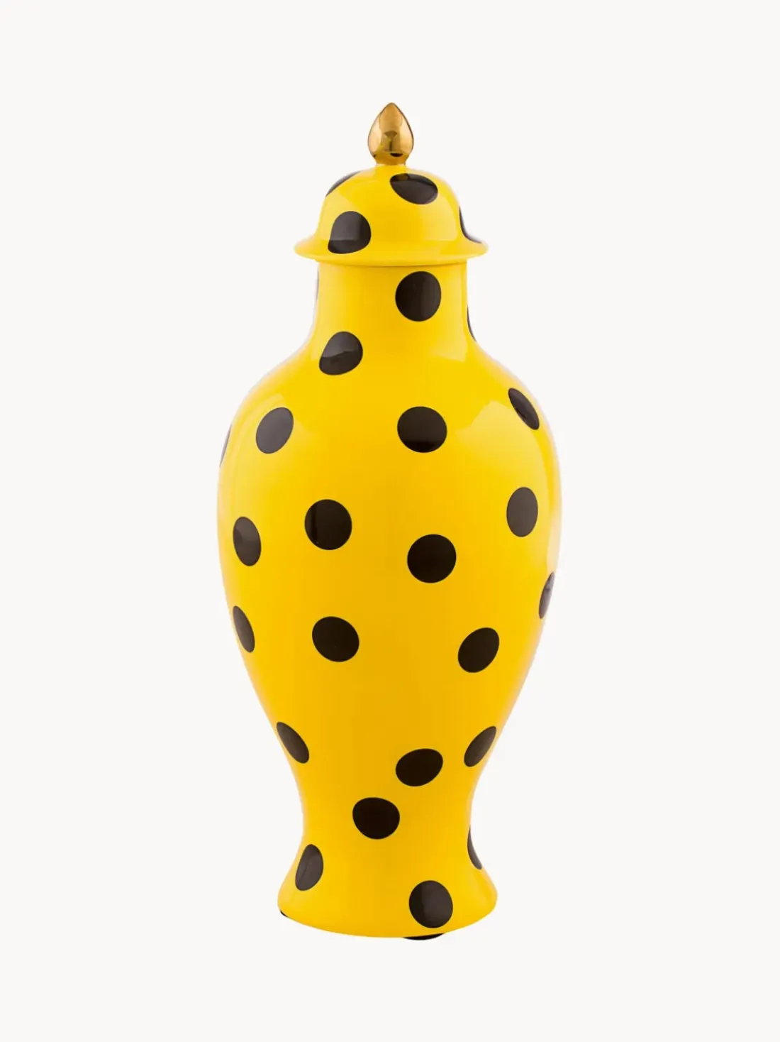 Jarrón de porcelana con tapa Toiletpaper, 47 cm