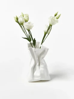 Jarrón de porcelana de diseño Adelaide, 14 cm