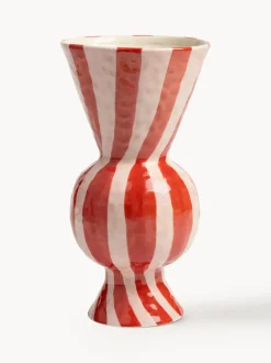 Jarrón de rombos pintado a mano, 30 cm
