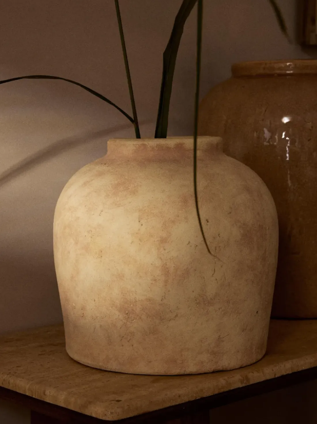 Jarrón de suelo de terracota Hilo, 28 cm