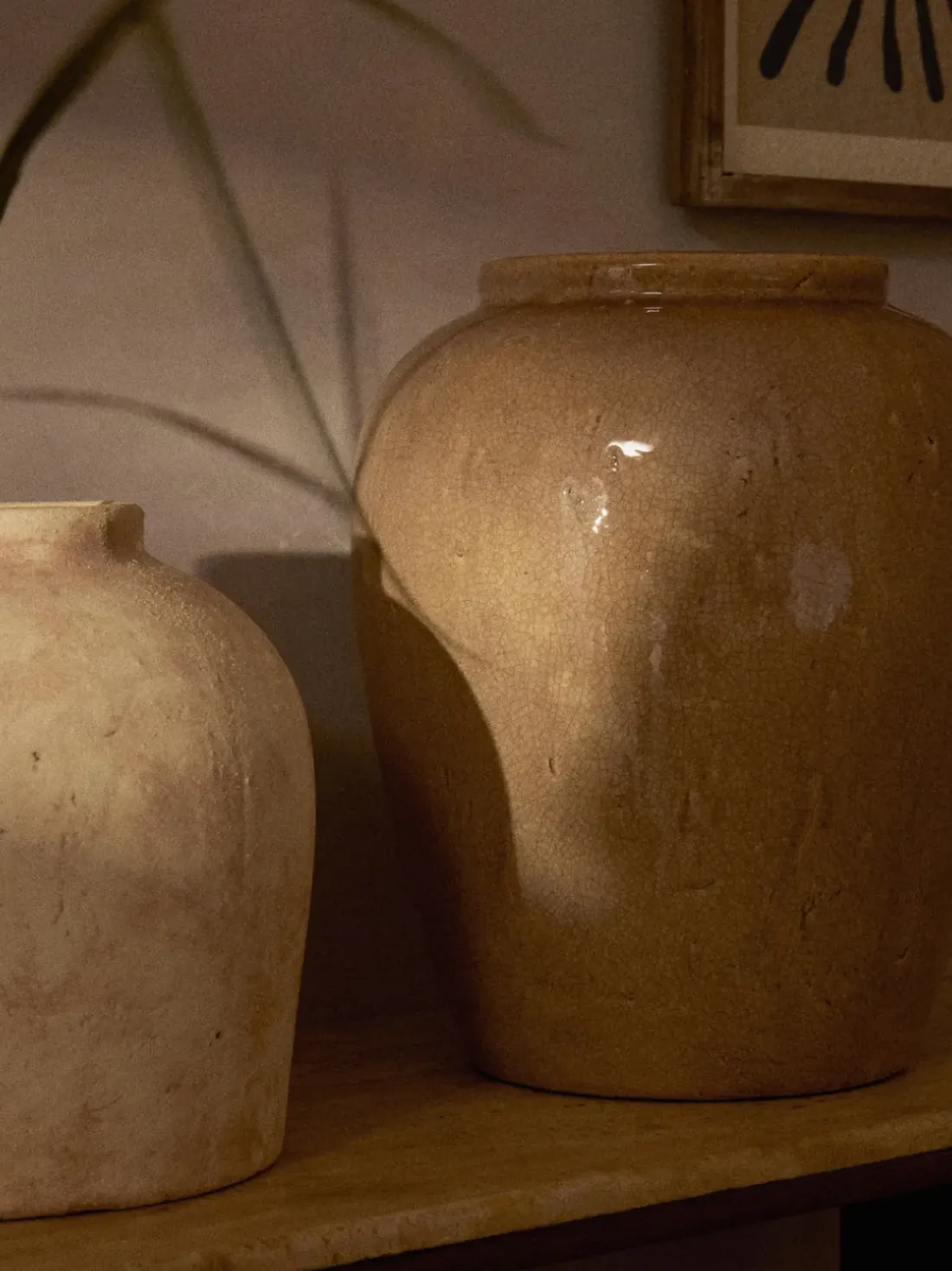 Jarrón de suelo de terracota Veda, 39 cm