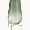 Jarrón de suelo soplado artesanalmente Échasse, 60 cm