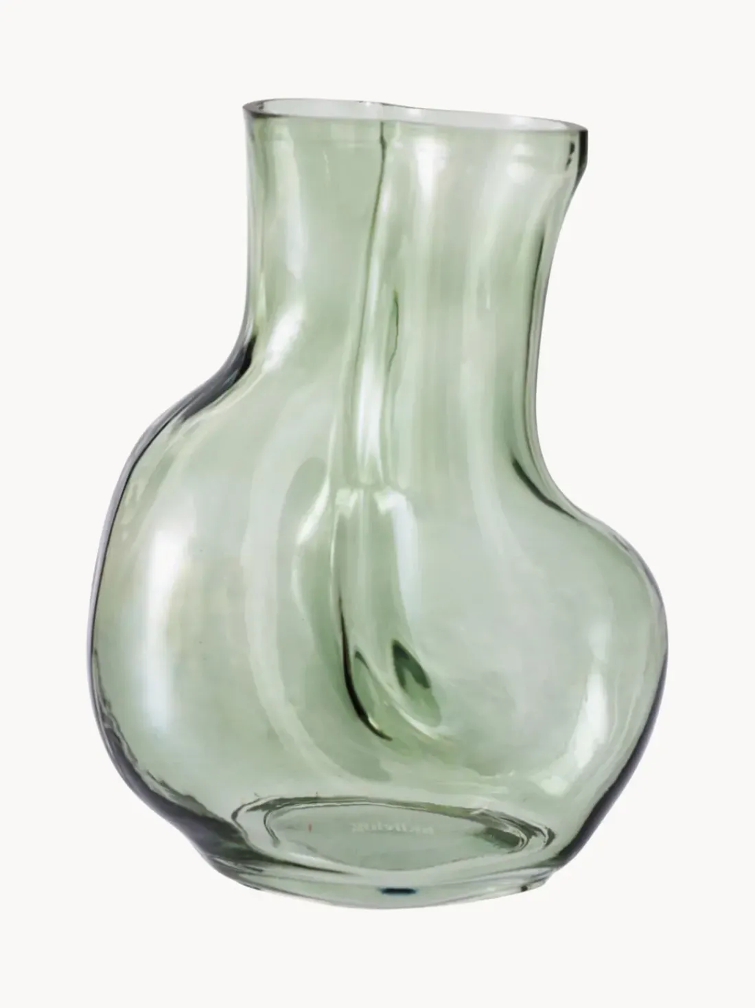 Jarrón de vidrio artesanal Gleam, 22 cm