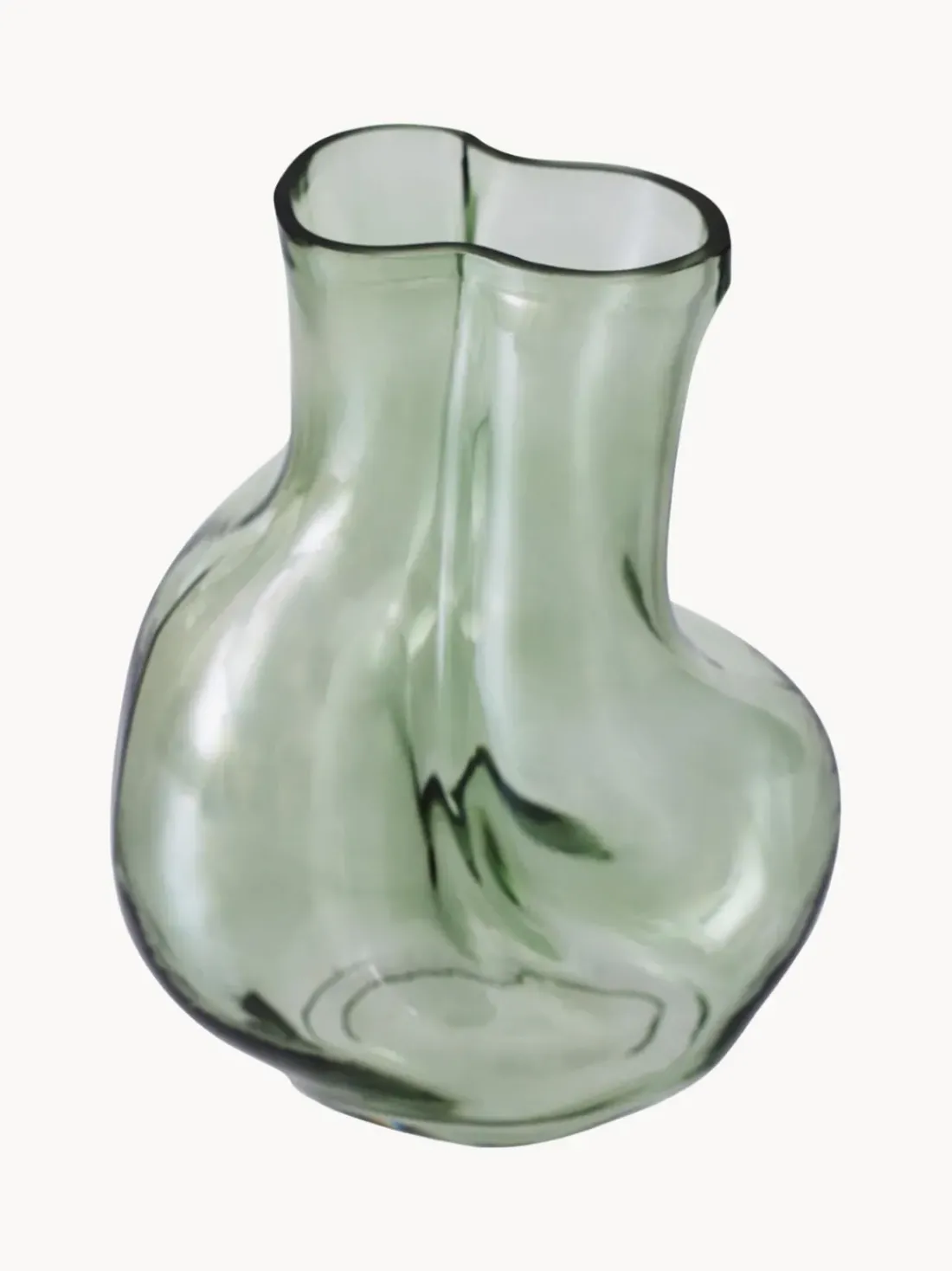 Jarrón de vidrio artesanal Gleam, 22 cm